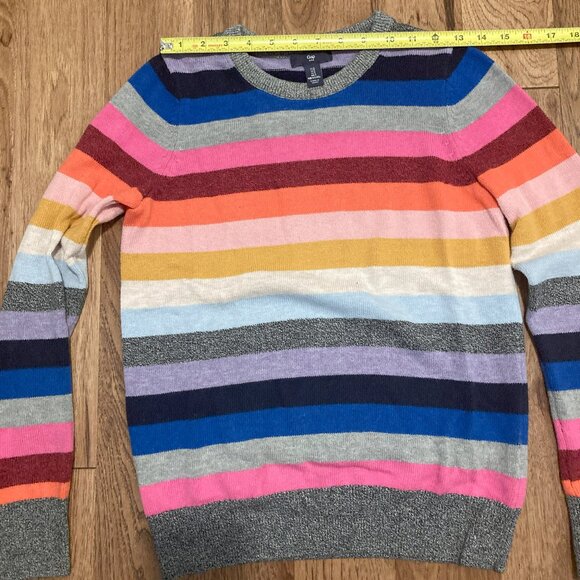 Women's GAP Crew Neck Striped Sweater Size Small - Picture 3 of 4